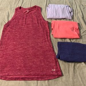 Assorted Racerback Cotton Tank Tops - Size M